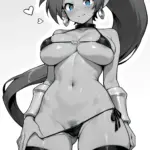 Arte hentai ilustración increíble de Apasionada Rubia generado por IA