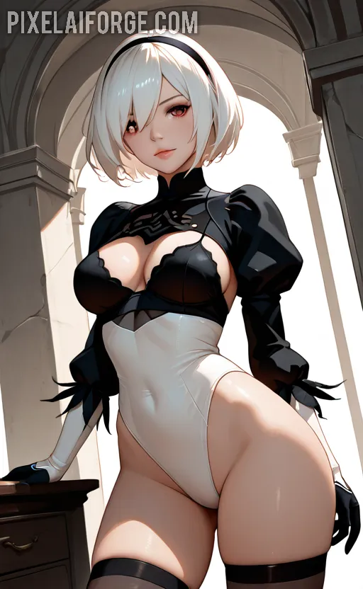 Arte hentai ilustración increíble de Apothecary Diaries Bishounen Shounen Ai Harem Maid generado por IA