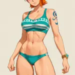 Arte hentai ilustración increíble de Arina Zhen Asian Universitary In Hot Strips generado por IA