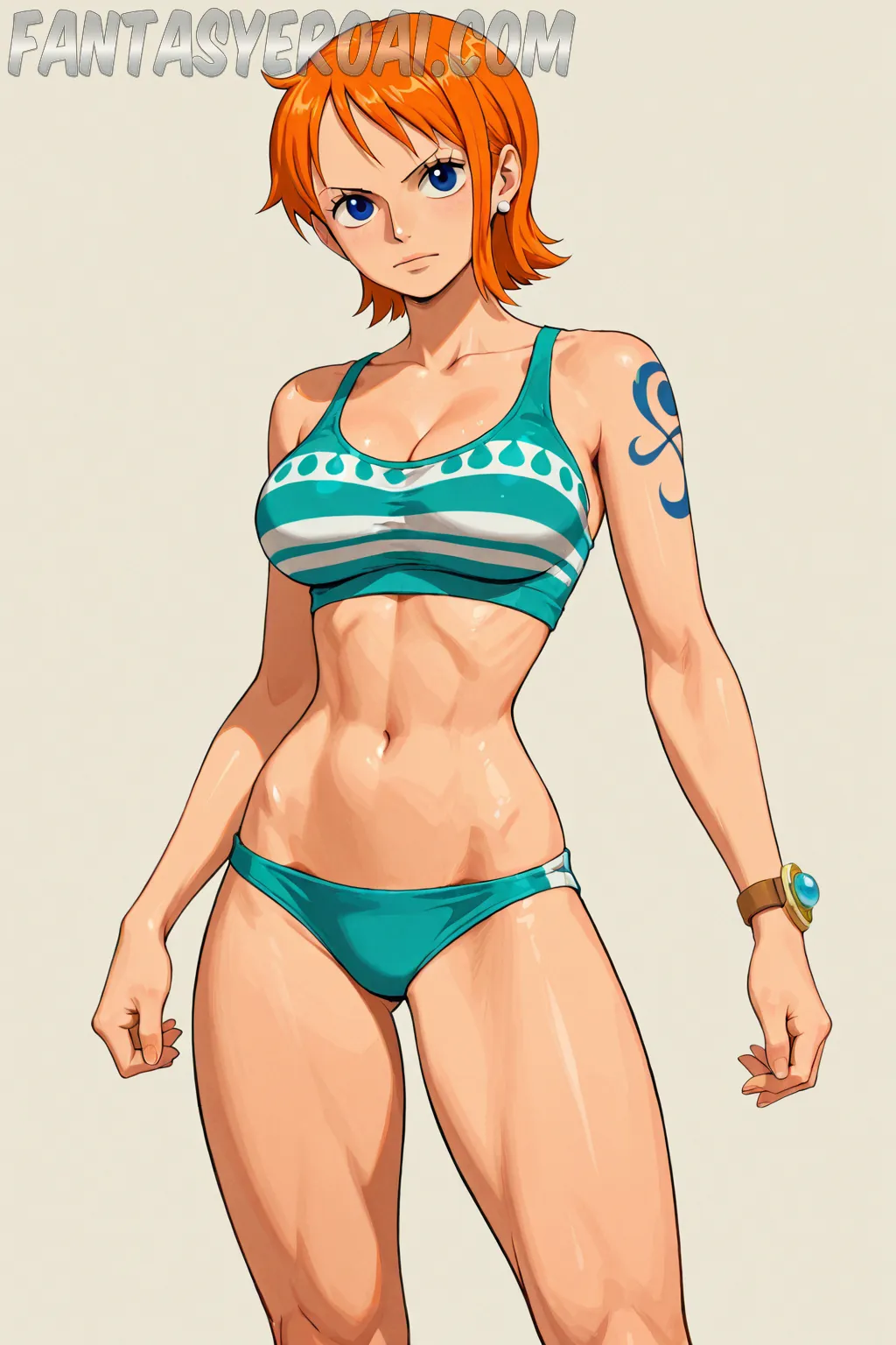 Arte hentai ilustración increíble de Arina Zhen Asian Universitary In Hot Strips generado por IA