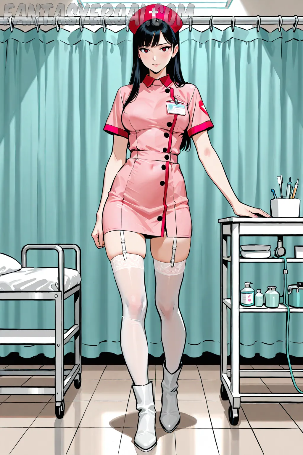 Arte hentai ilustración increíble de Ashley Never generado por IA