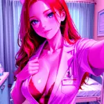 Arte hentai ilustración increíble de Asian Doll Show Nice Pussy generado por IA