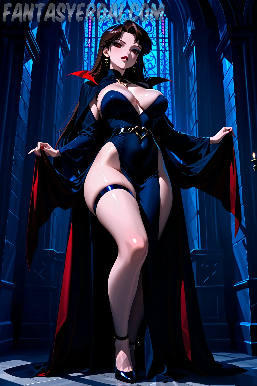 Arte hentai ilustración increíble de Asian Redhead Girls Nude Big Tits generado por IA