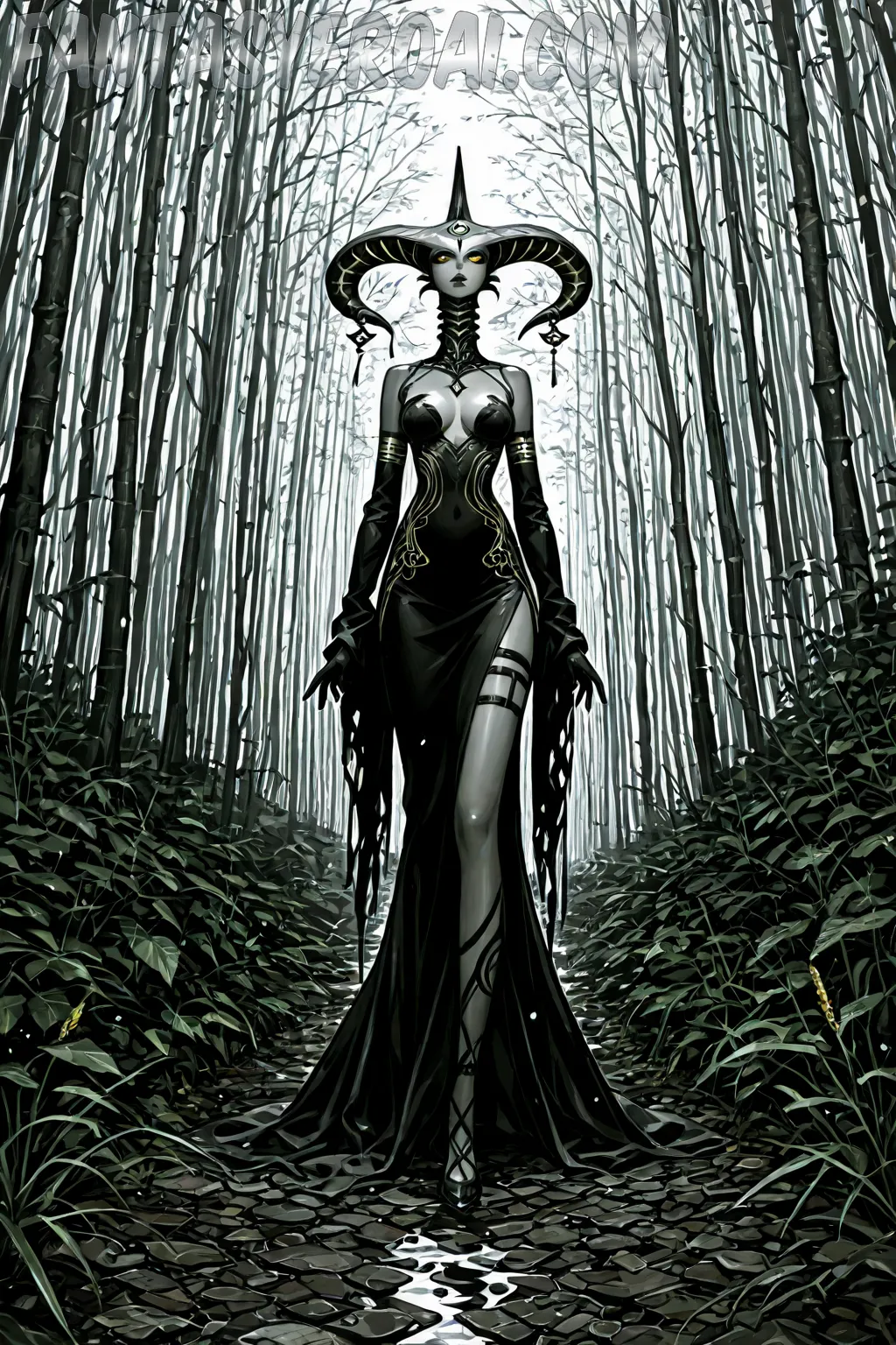 Arte hentai ilustración increíble de Atenea Guerrera generado por IA