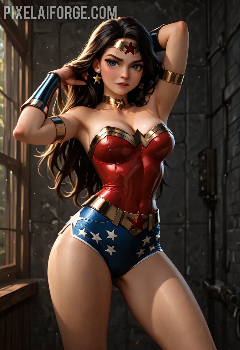 Arte hentai ilustración increíble de Atractivas Diosas Desnudas Y Sexy Ocho generado por IA