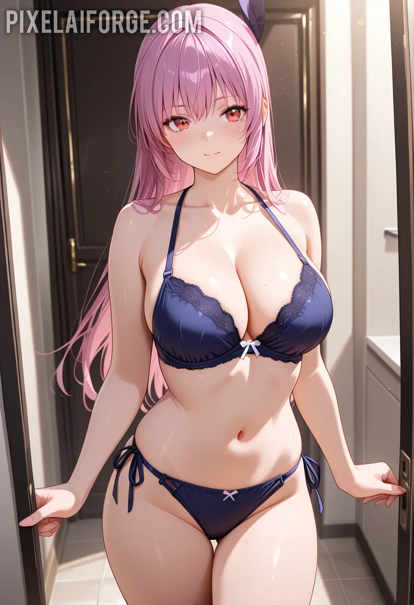 Arte hentai ilustración increíble de Atrevidas Modelos Desnudas Nueve generado por IA