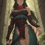 Arte hentai ilustración increíble de Avril Valentine Desnuda generado por IA