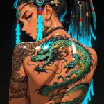 Arte hentai ilustración increíble de Babe Roni Ford generado por IA