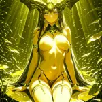 Arte hentai ilustración increíble de Babes Shows Their Huge Pussy Lips 2 generado por IA