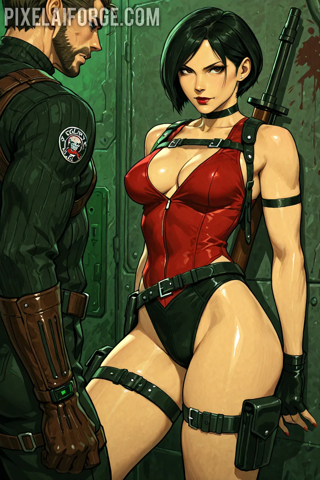 Arte hentai ilustración increíble de Beauty Nude Amateur Milfs generado por IA