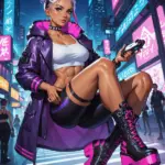 Arte hentai ilustración increíble de Beauty Nude Bella Donna generado por IA