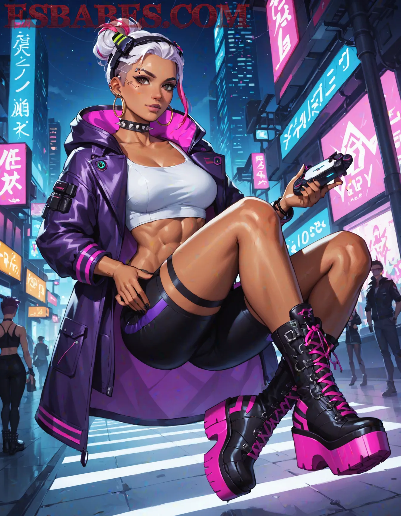 Arte hentai ilustración increíble de Beauty Nude Bella Donna generado por IA