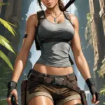 Arte hentai ilustración increíble de Bella Y Desnuda generado por IA