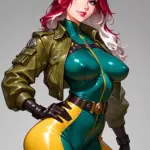 Arte hentai ilustración increíble de Bellas Chicas Colombianas Desnudas generado por IA