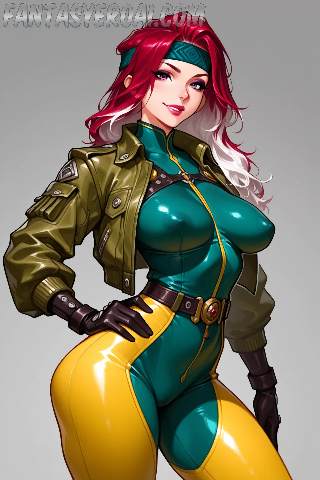 Arte hentai ilustración increíble de Bellas Chicas Colombianas Desnudas generado por IA