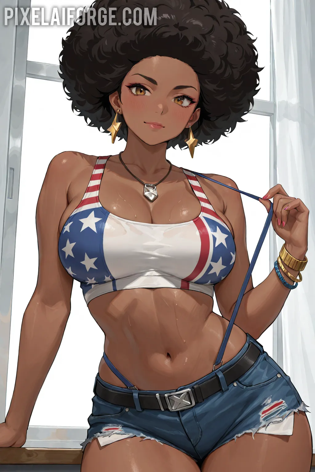 Arte hentai ilustración increíble de Bellas Y Ardientes Unicas Mujeres generado por IA