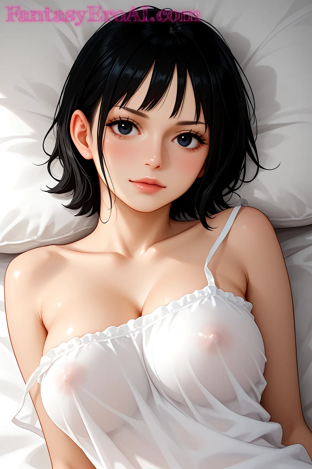 Arte hentai ilustración increíble de Belleza Atrevida Al Desnudo generado por IA