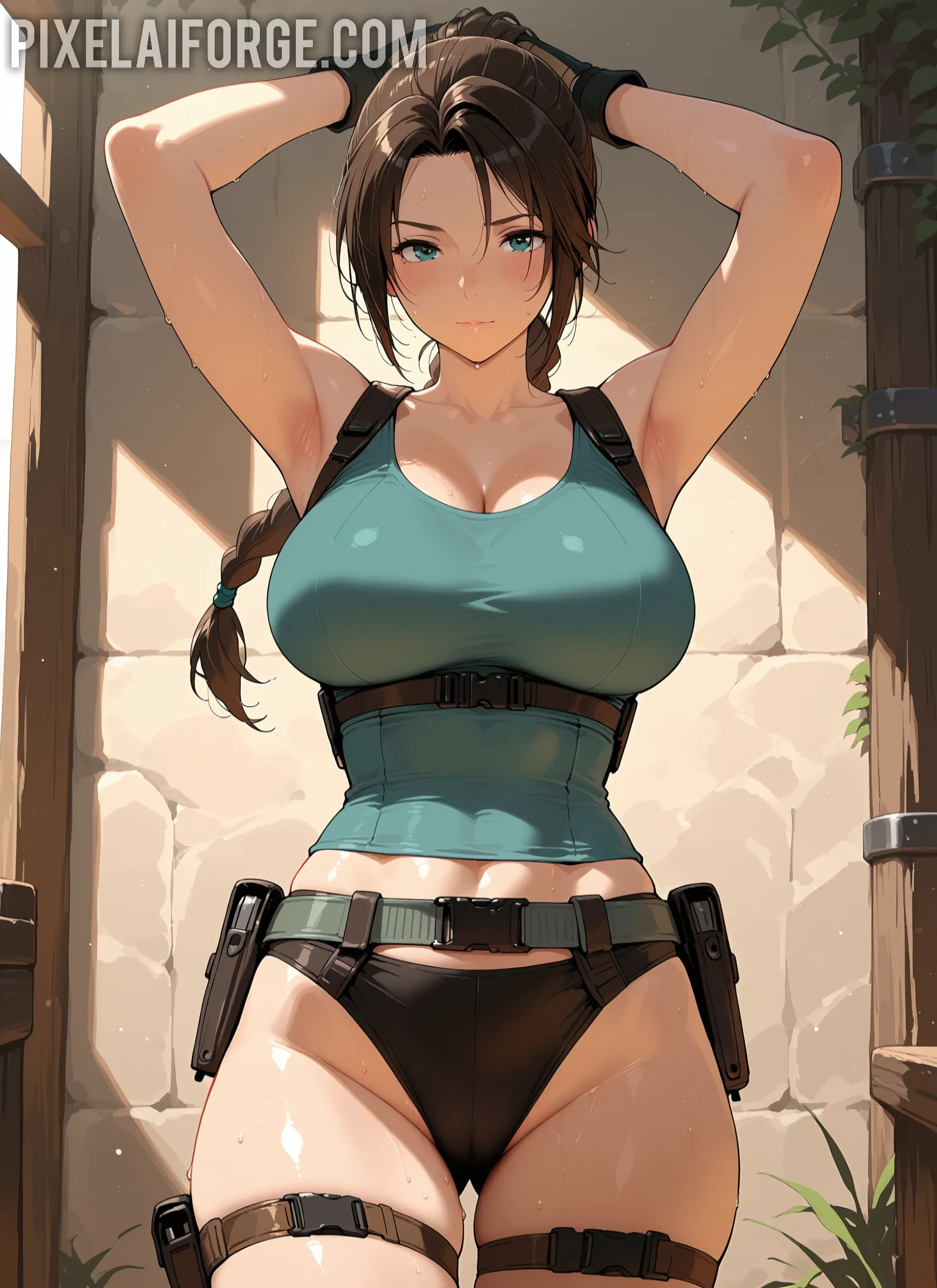 Arte hentai ilustración increíble de Best Anime Samurai Champloo Doujinshi Tsundere Maid generado por IA