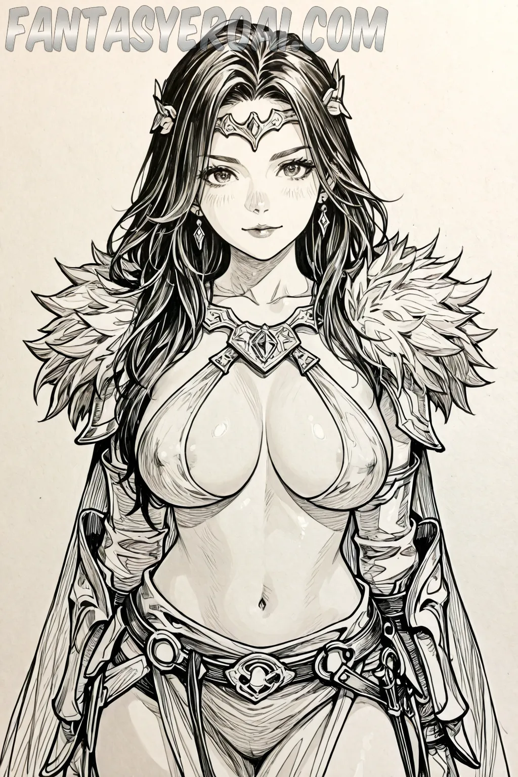 Arte hentai ilustración increíble de Beth Lily generado por IA