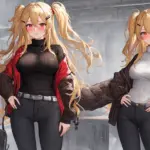 Arte hentai ilustración increíble de Bikini Malibu generado por IA