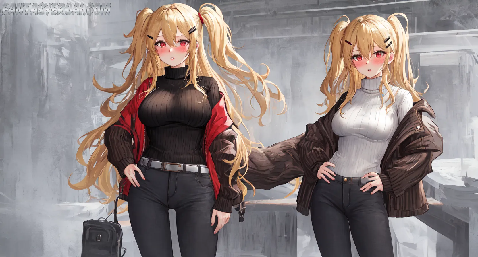 Arte hentai ilustración increíble de Bikini Malibu generado por IA