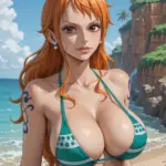 Arte hentai ilustración increíble de Blanco Y Negro Hot generado por IA