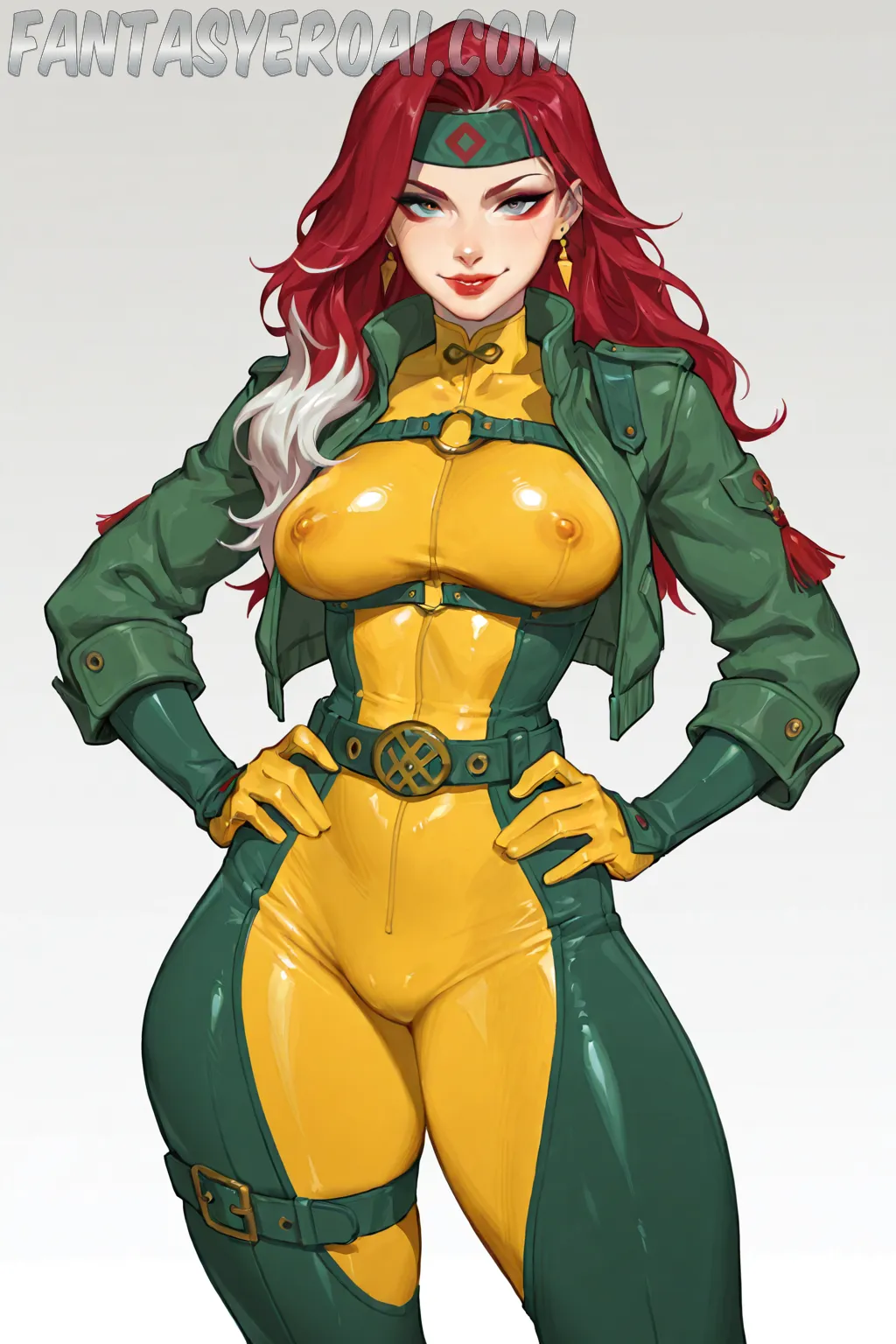 Arte hentai ilustración increíble de Bleach Hidive Anime News Yuri Moe generado por IA