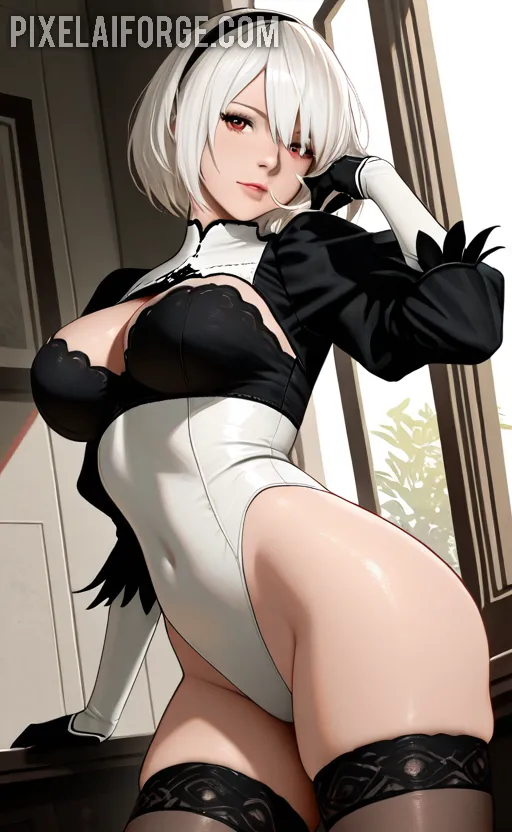 Arte hentai ilustración increíble de Blonde Busty Babe generado por IA