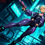 Arte hentai ilustración increíble de Blonde Hot Naked generado por IA