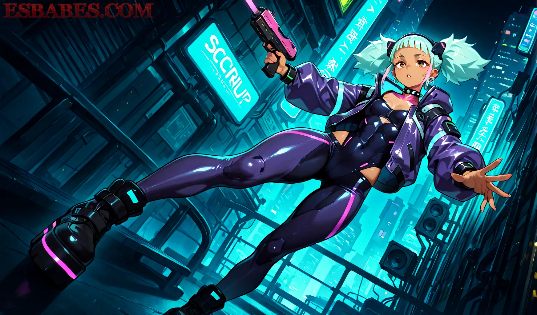 Arte hentai ilustración increíble de Blonde Hot Naked generado por IA