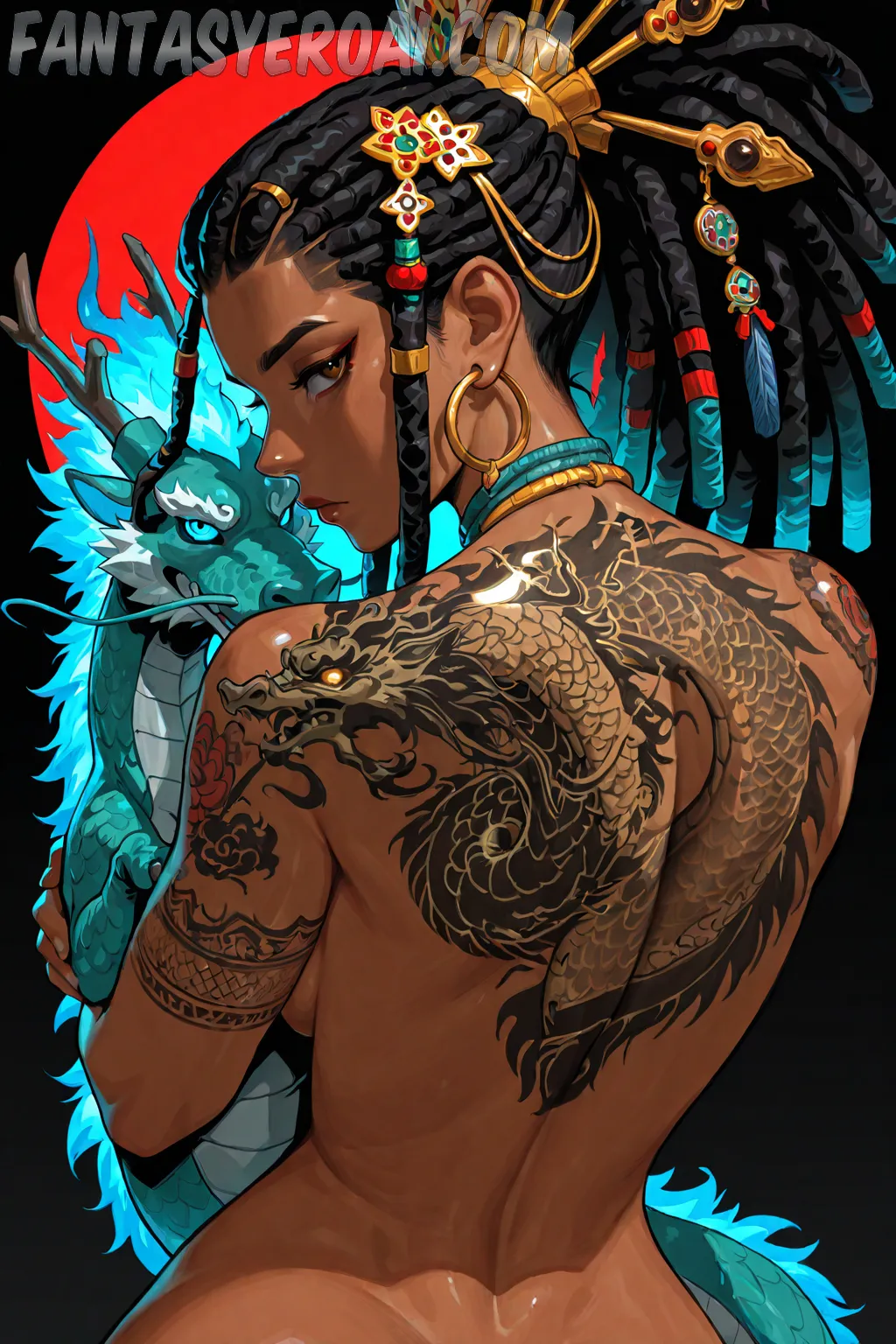 Arte hentai ilustración increíble de Blonde Lesbian generado por IA