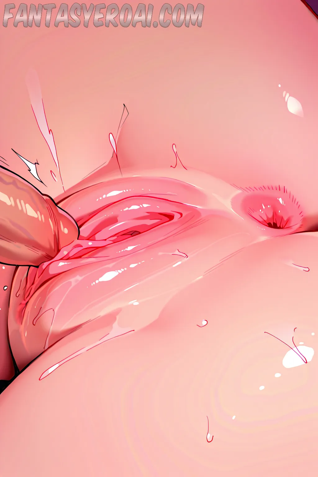 Arte hentai ilustración increíble de Brave Al Desnudo generado por IA