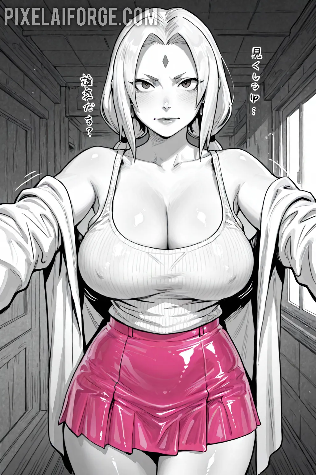 Arte hentai ilustración increíble de Brooklyn Chase Hot Sexy generado por IA