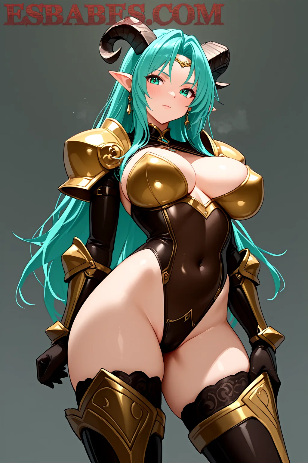 Arte hentai ilustración increíble de Brooklyn Chase Posando Desnuda generado por IA