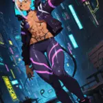 Arte hentai ilustración increíble de Bruja Desnuda generado por IA