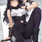 Arte hentai ilustración increíble de Brunette Amateur Horny Teen generado por IA