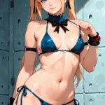 Arte hentai ilustración increíble de Brunette Techer Brittany Nude Sexy Posex generado por IA