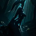 Arte hentai ilustración increíble de Caliente Asiatica Posando En Lenceria Cosplay generado por IA