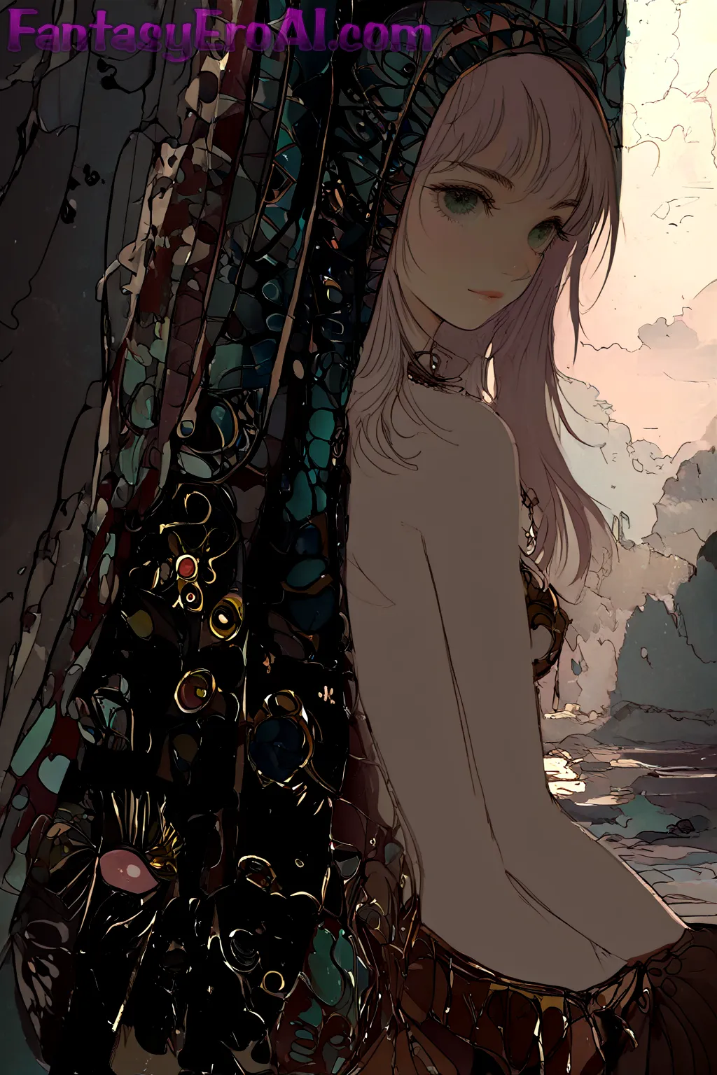 Arte hentai ilustración increíble de Cam Model generado por IA