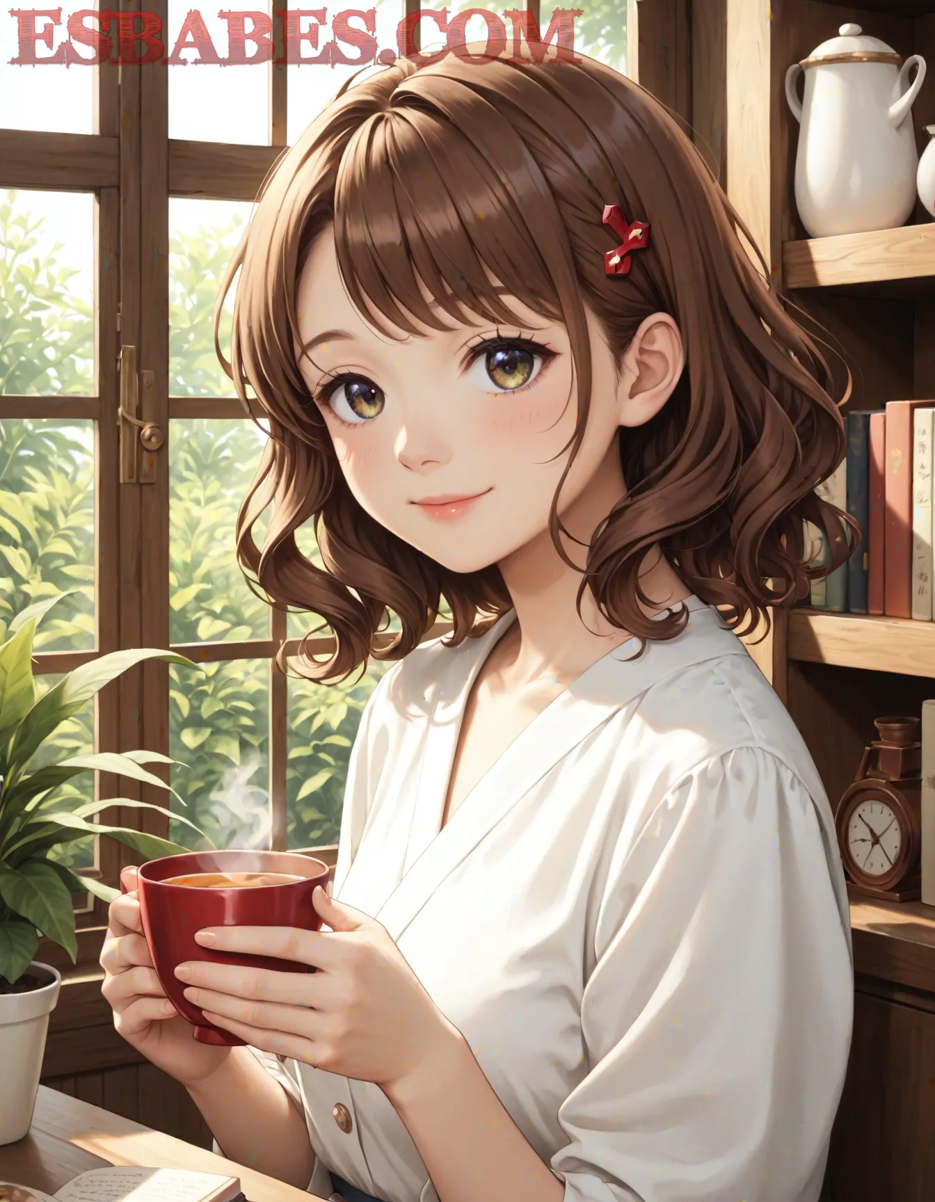 Arte hentai ilustración increíble de Camiseta Trasparente generado por IA