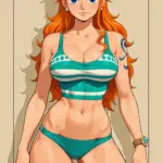 Arte hentai ilustración increíble de Cara Brett Desbuda generado por IA