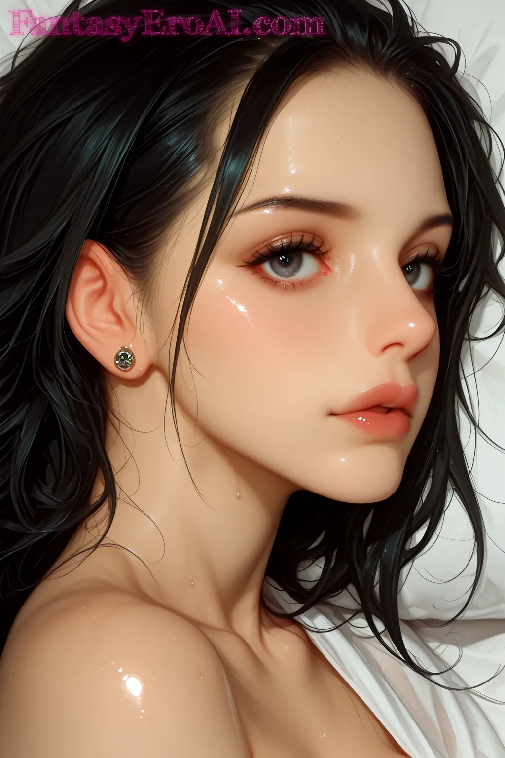 Arte hentai ilustración increíble de Carmella Anderson Desnuda generado por IA