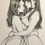 Arte hentai ilustración increíble de Carmen Croft Tetas generado por IA