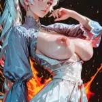 Arte hentai ilustración increíble de Charlie Riina Una Modelo Incomparable generado por IA