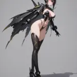 Arte hentai ilustración increíble de Charlotte Mckinney Sexy Rubia generado por IA