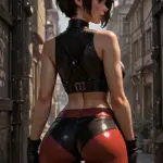 Arte hentai ilustración increíble de Charlotte Springer Naked Beauty Ass generado por IA