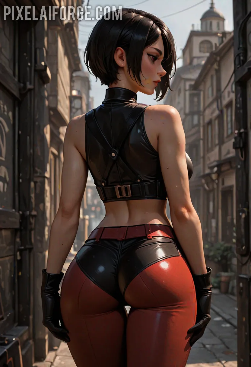 Arte hentai ilustración increíble de Charlotte Springer Naked Beauty Ass generado por IA