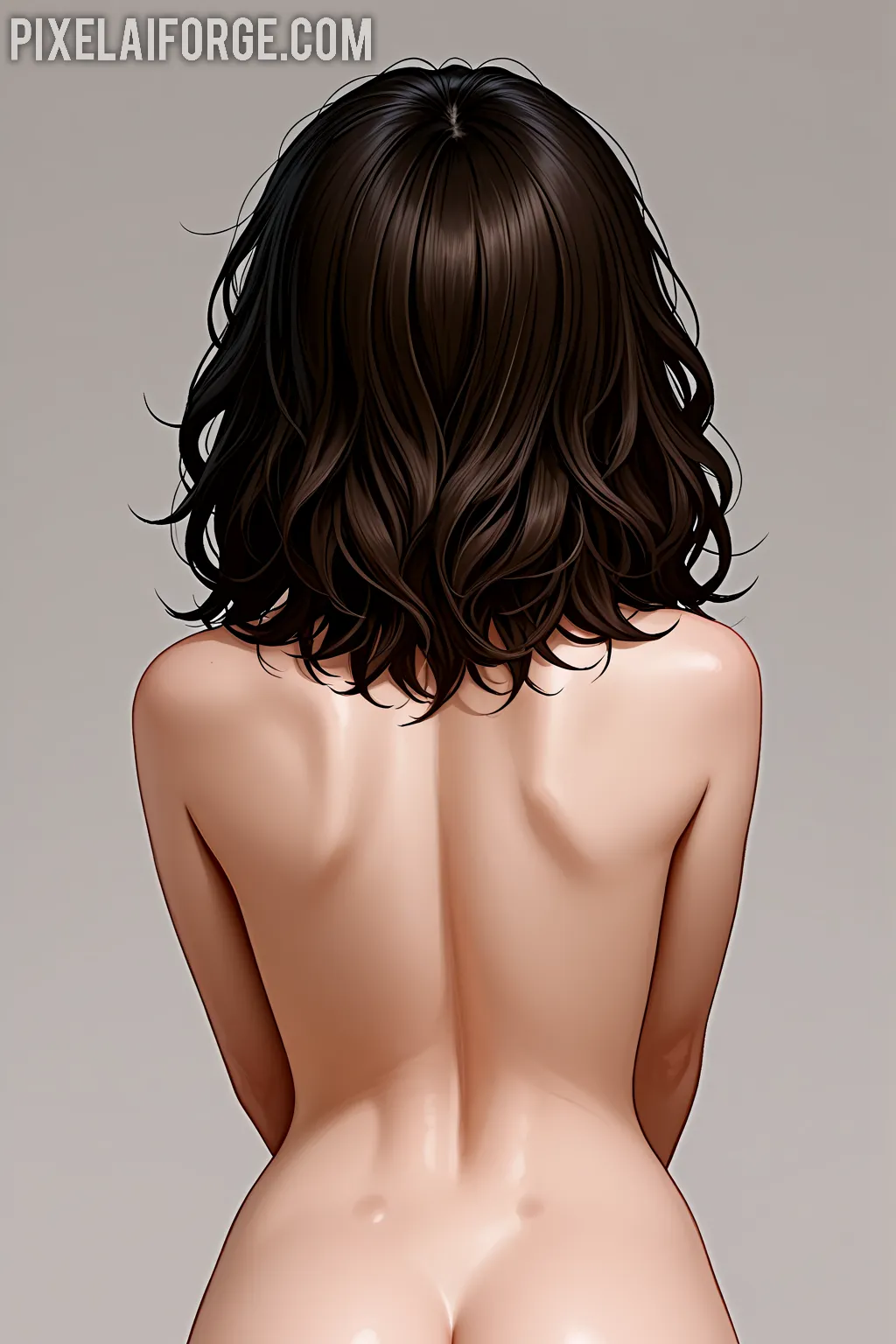 Arte hentai ilustración increíble de Charlotte Stokely Naked Pussy generado por IA