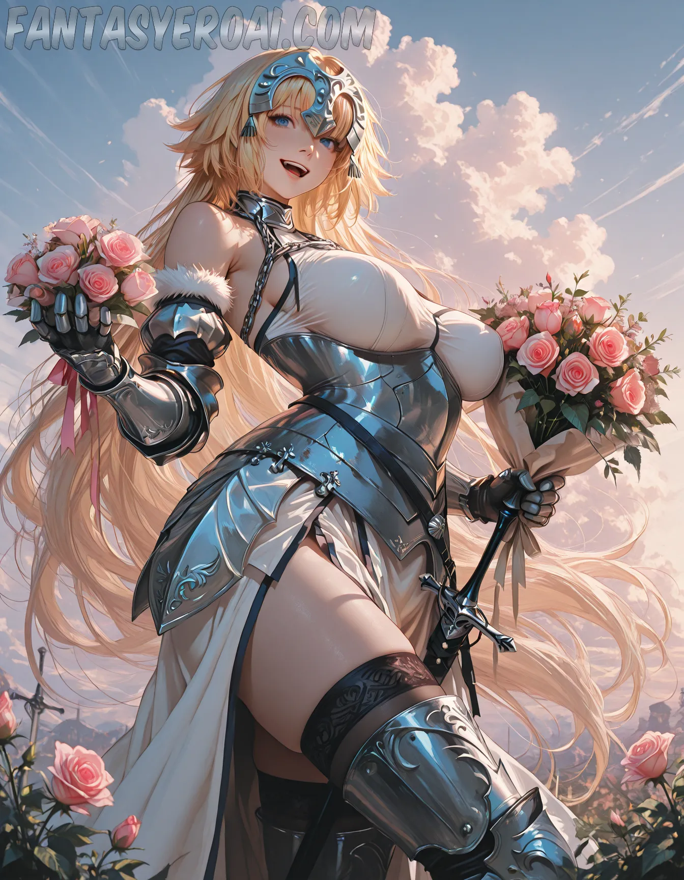 Arte hentai ilustración increíble de Chica De Esbabes La Hermosa Talia Mostrando Sus Tetas Pequenas generado por IA