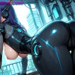 Arte hentai ilustración increíble de Chica Fitness Del Dia Thea Renee Schuler generado por IA